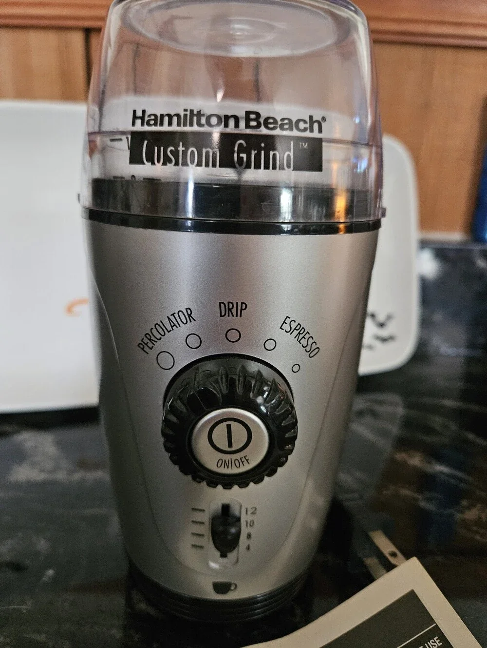 Hamilton Beach Custom Grind Hands-Free Coffee Grinder - 12 Cup (Model 80365)
